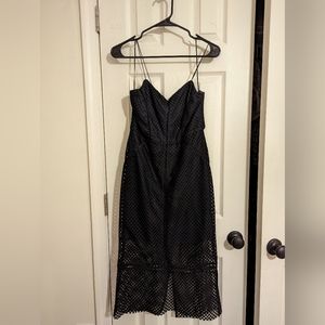 TopShop: Black & navy dress